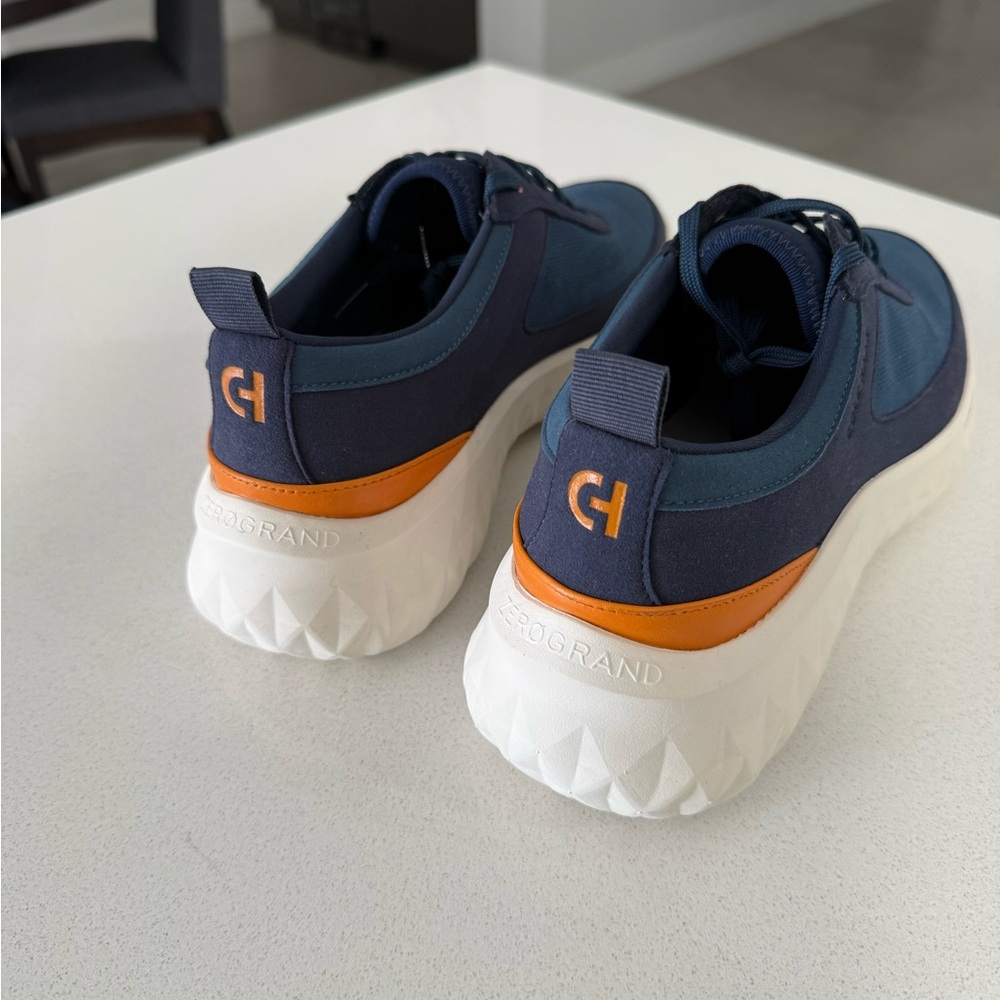 Cole Haan Men's Navy and Orange Accent Sneakers - Picture 2 of 5
